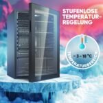 Bomann® Getränkekühlschrank KSG 7290 – 115 L, Glastür, 4 Ablagen, 39 dB, bis zu 178 Dosen – Bild 3